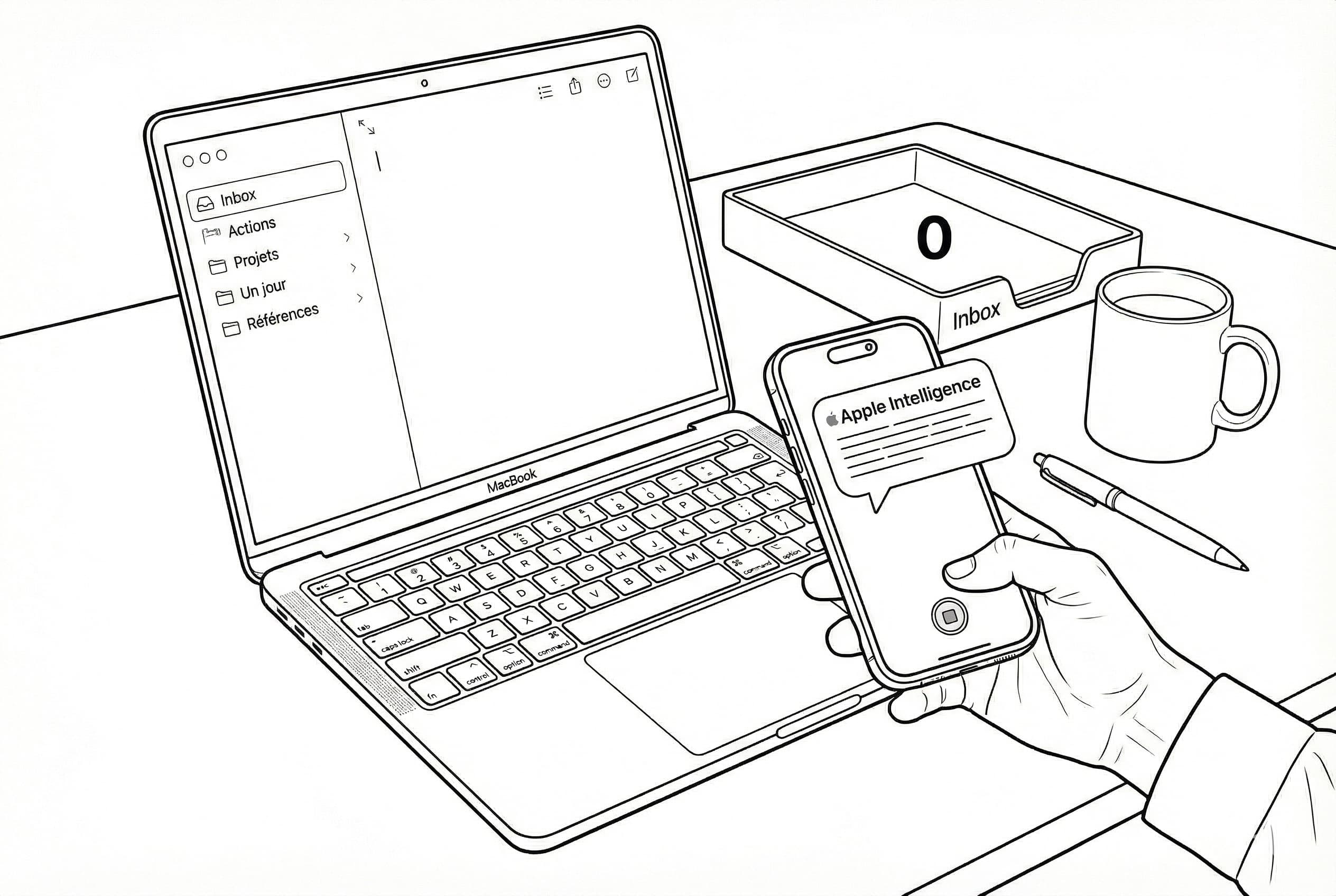 Ma méthode d'organisation avec Apple Notes : Vers l'Inbox Zéro quotidien